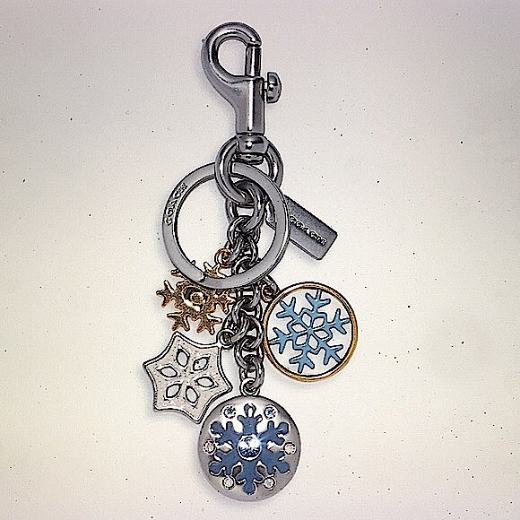 COACH - SNOWFLAKE CLUSTER BAG CHARM/KEYCHAIN (NWT) - Picture 5 of 12